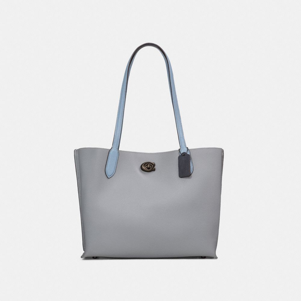 Restored Willow Tote In Colorblock With Signature Canvas Interior