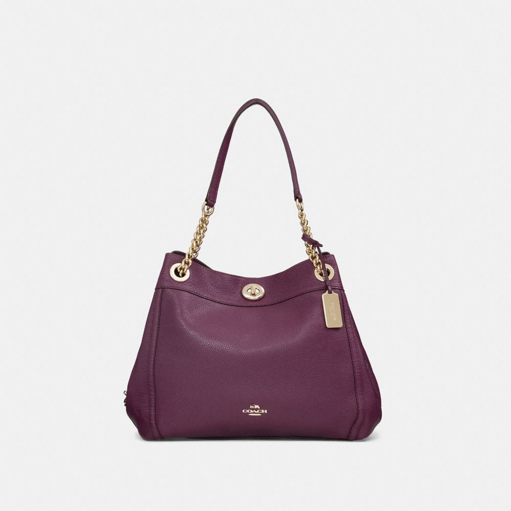 Coach turnlock edie shoulder bag oxblood new arrivals