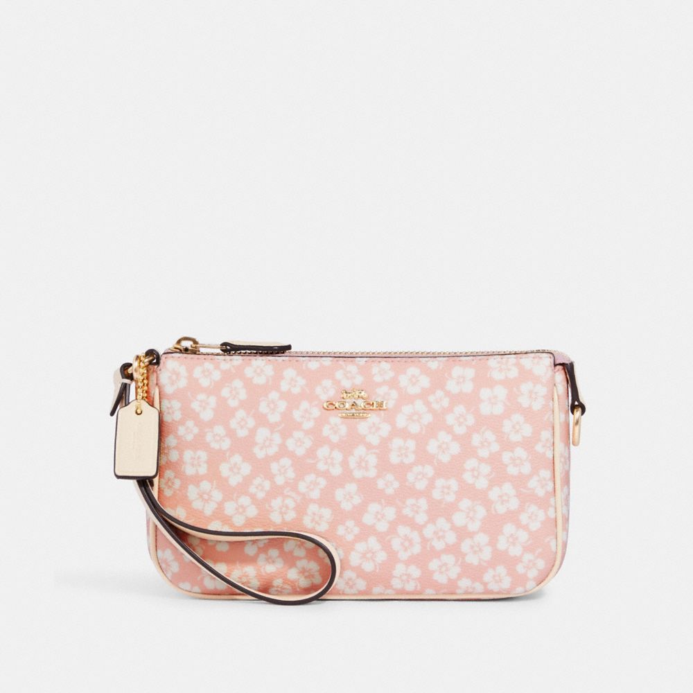 COACH®  Nolita 19 In Signature Canvas With Floral Applique