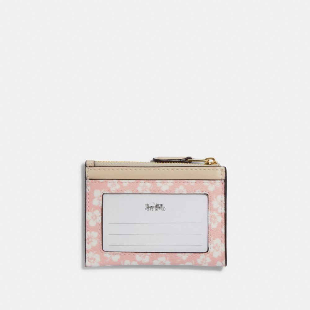 Coach Crossgrain Confetti Pink Chain Card Case Skinny ID Wallet 76539 –  Design Her Boutique