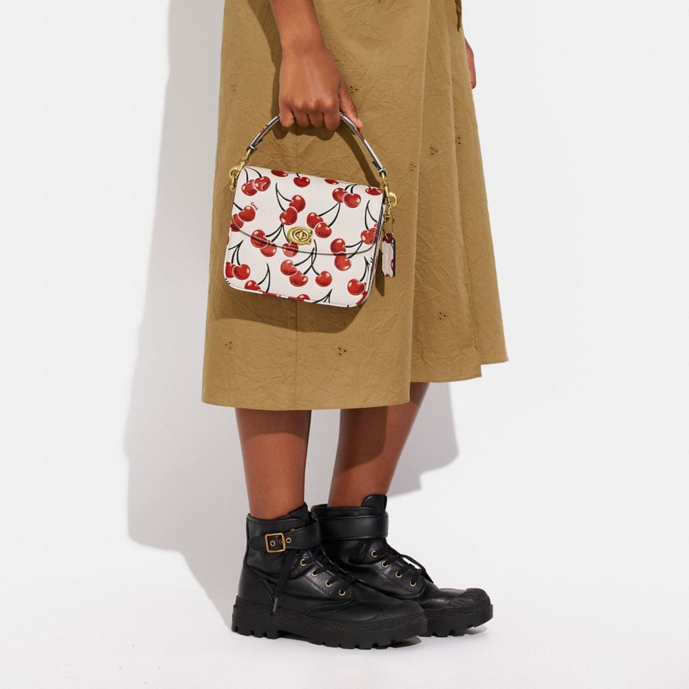 COACH®,Cassie Crossbody Bag 19 With Cherry Print,,Detail View