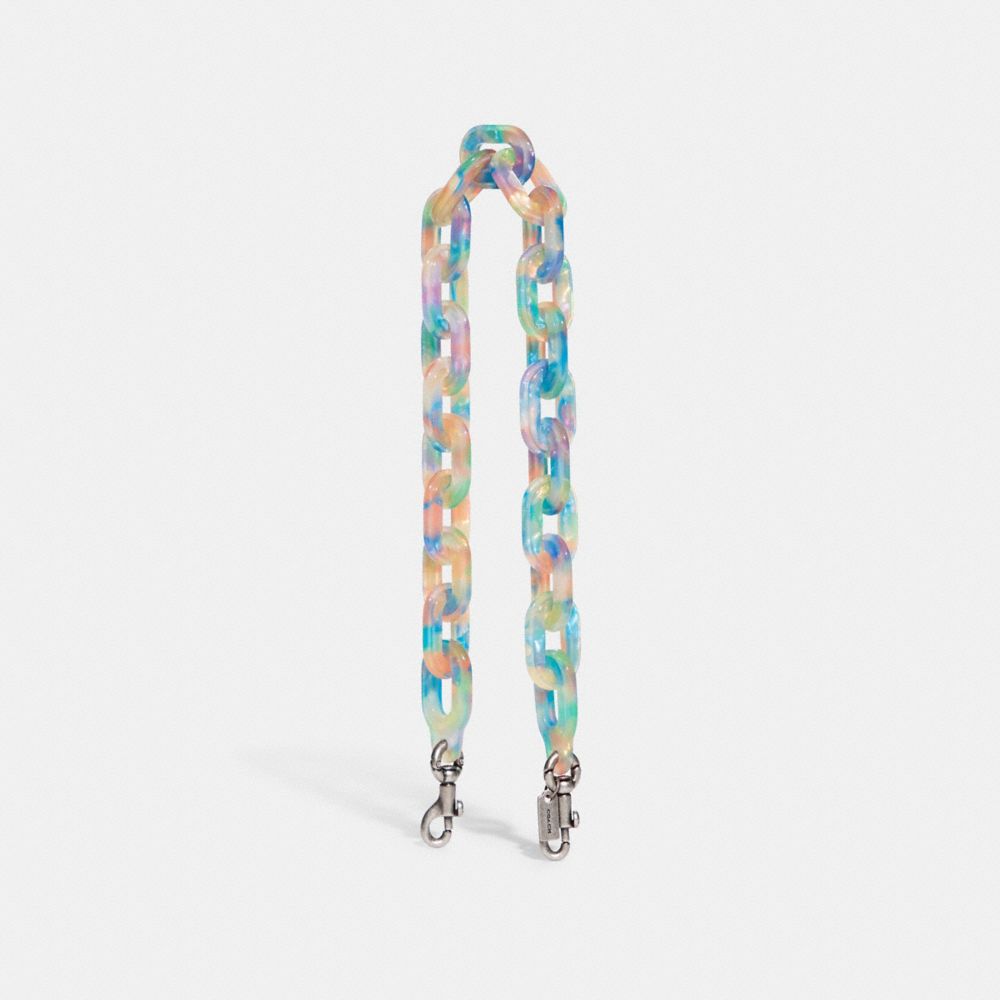 COACH®,Short Chain Strap With Recycled Resin,Bag Straps,Acetate,Resin,Casual,,Front View