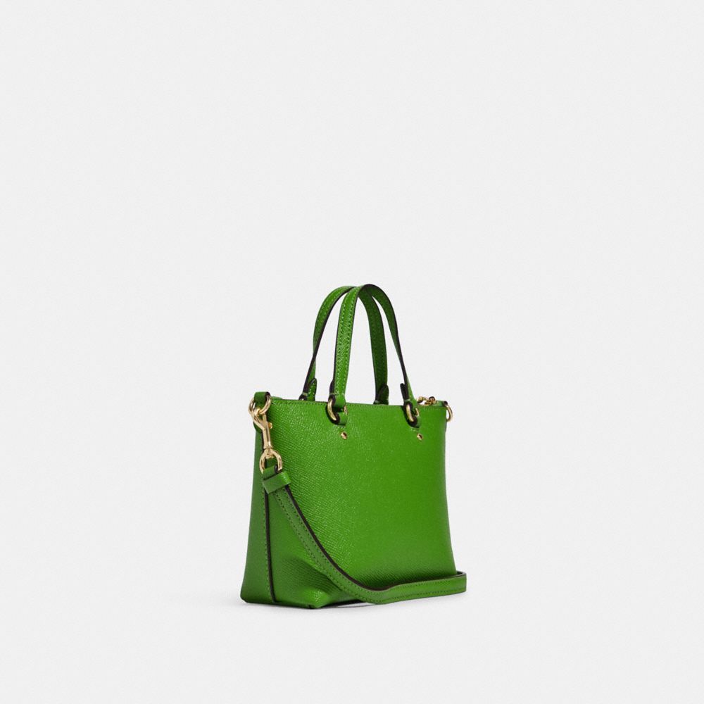 Coach C9948 Mini Gallery Top Zip Crossbody Bag in Neon Green