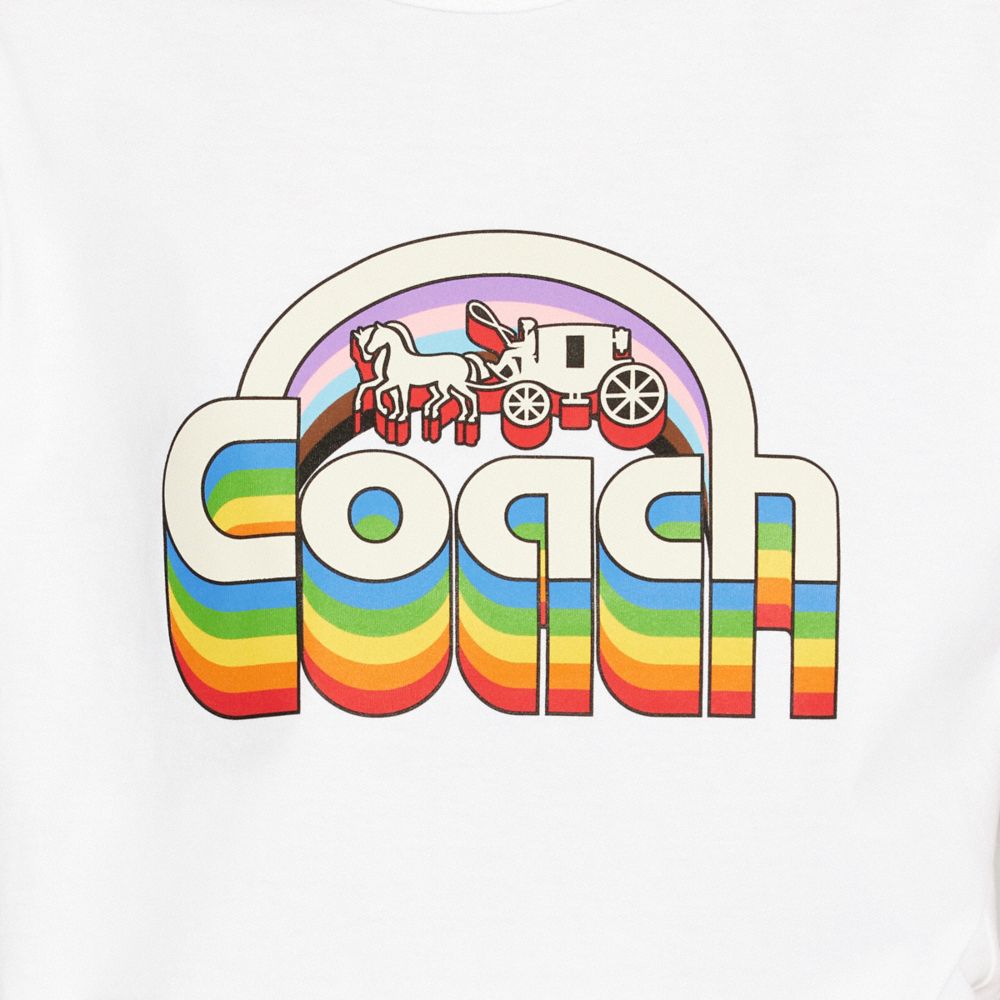 公式】COACH – コーチ | レインボー ホース アンド キャリッジ Tシャツ