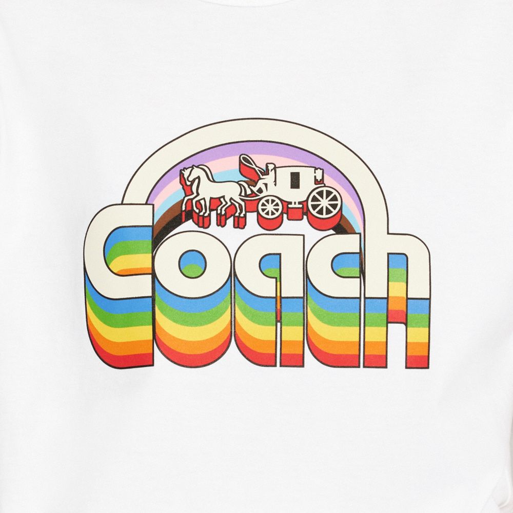 COACH® | Rainbow Horse And Carriage T Shirt In Organic Cotton