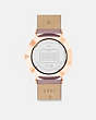 COACH®,PERRY WATCH, 36MM,Leather,Purple,Back View