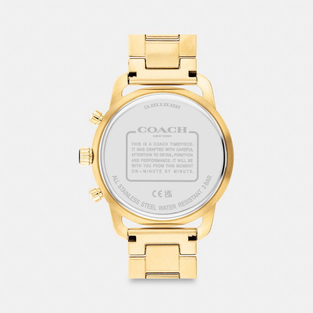 COACH®,Cruiser Watch, 44 Mm,,Back View