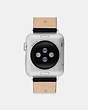 COACH®,APPLE WATCH® STRAP, 38MM AND 40MM,Leather,Navy,Back View