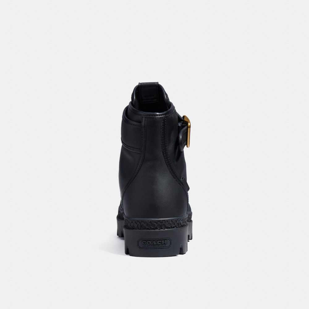 COACH®,BOTTE MI-HAUTE TROOPER,Cuir,Noir,Alternate View