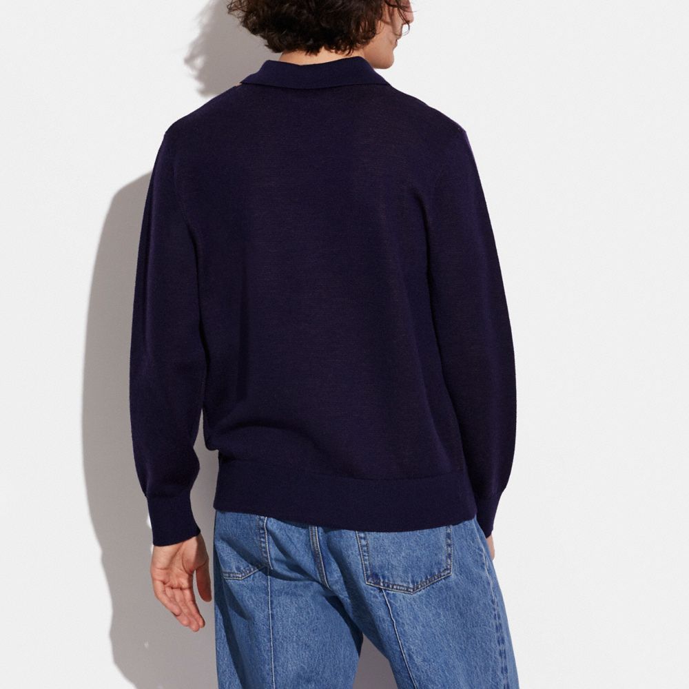 COACH®,Trompe L'oeil Sweater,,Scale View