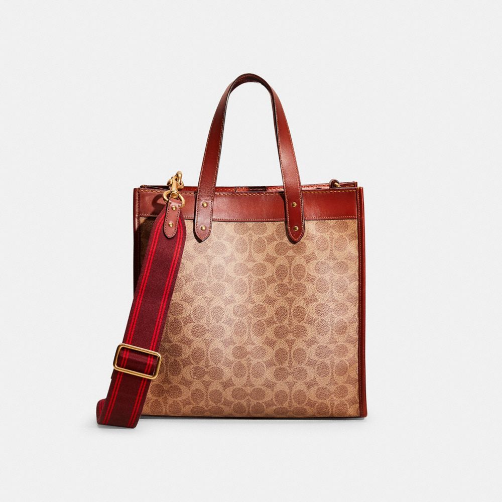 Coach signature canvas field tote sale