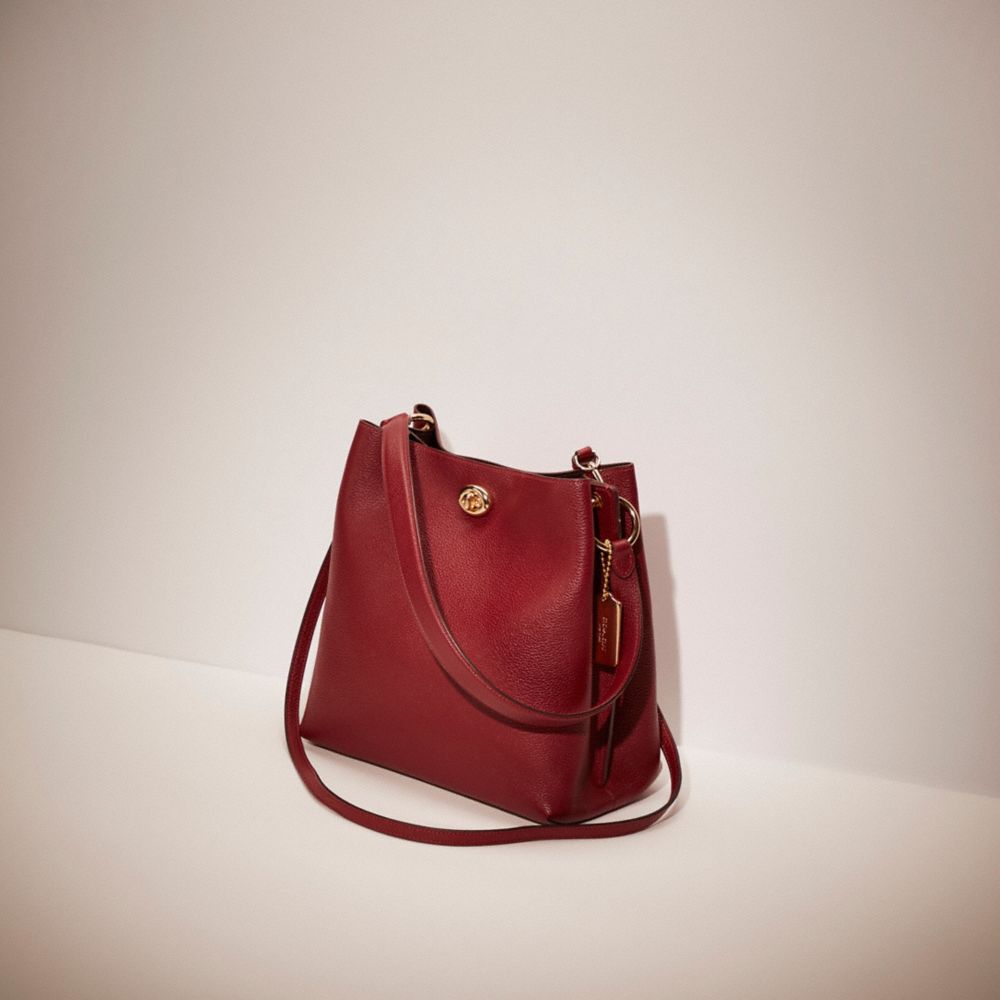 Polished pebble leather hot sale charlie bucket crossbody