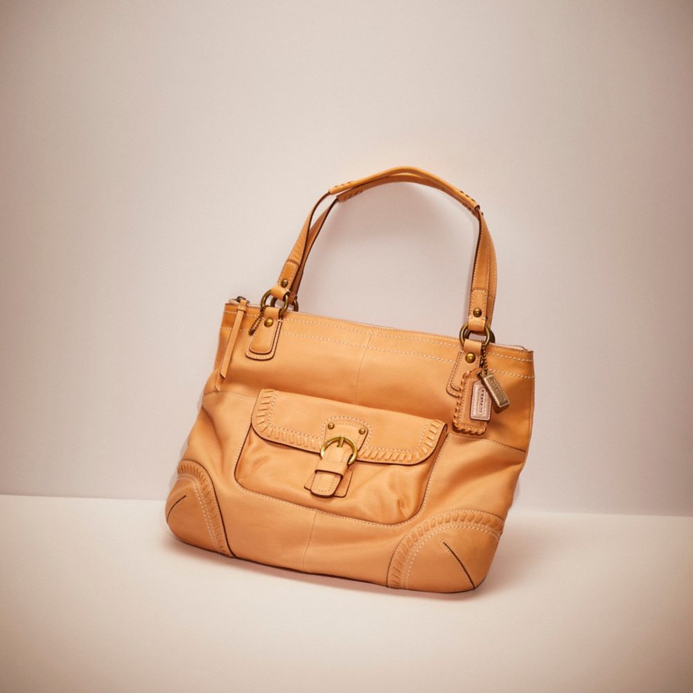 Restored Poppy Tote With Whipstitch