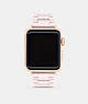 COACH®,APPLE WATCH® STRAP, 38MM and 40MM,Ceramic,Blush,Front View