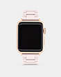 COACH®,APPLE WATCH® STRAP, 38MM and 40MM,Ceramic,Blush,Front View