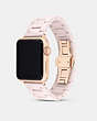 COACH®,APPLE WATCH® STRAP, 38MM and 40MM,Ceramic,Blush,Angle View