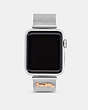 COACH®,APPLE WATCH® STRAP, 38MM and 40MM,Metal,Stainless Steel,Front View