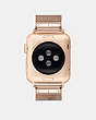 COACH®,APPLE WATCH® STRAP, 38MM and 40MM,Metal,Rose Gold,Back View