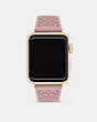 COACH®,APPLE WATCH® STRAP, 38MM and 40MM,Rubber,Blush,Front View