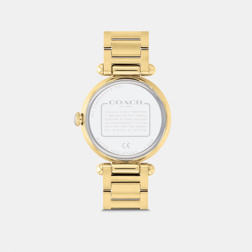 COACH®,MONTRE CARY, 34MM,Or,Back View