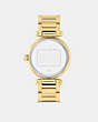 COACH®,MONTRE CARY, 34MM,Or,Back View