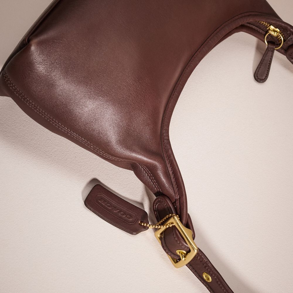 COACH®,Vintage Small Legacy Hobo Bag,Brown,Closer View