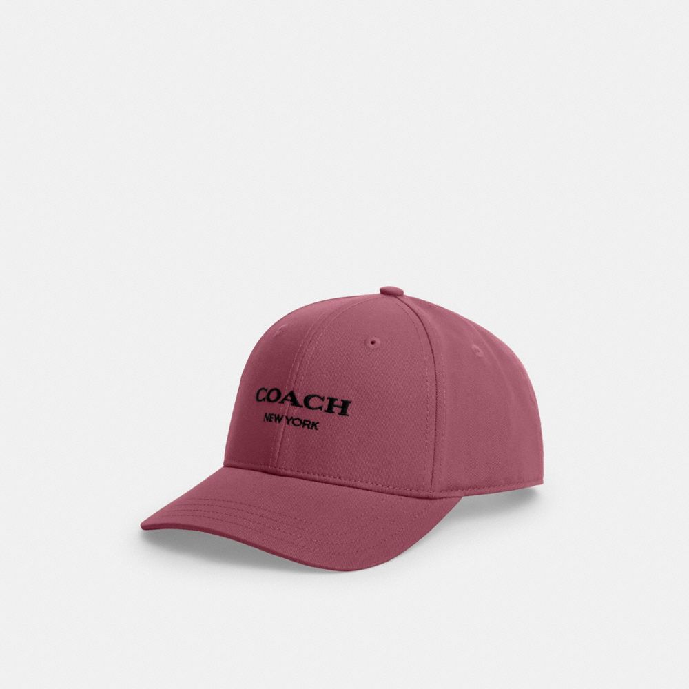 COACH®,Embroidered Baseball Hat,Cotton,Baseball Cap,Logo,Casual,,Front View