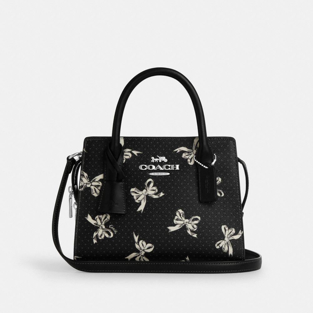 COACH®,Andrea Carryall Bag With Bow Print,,Front View