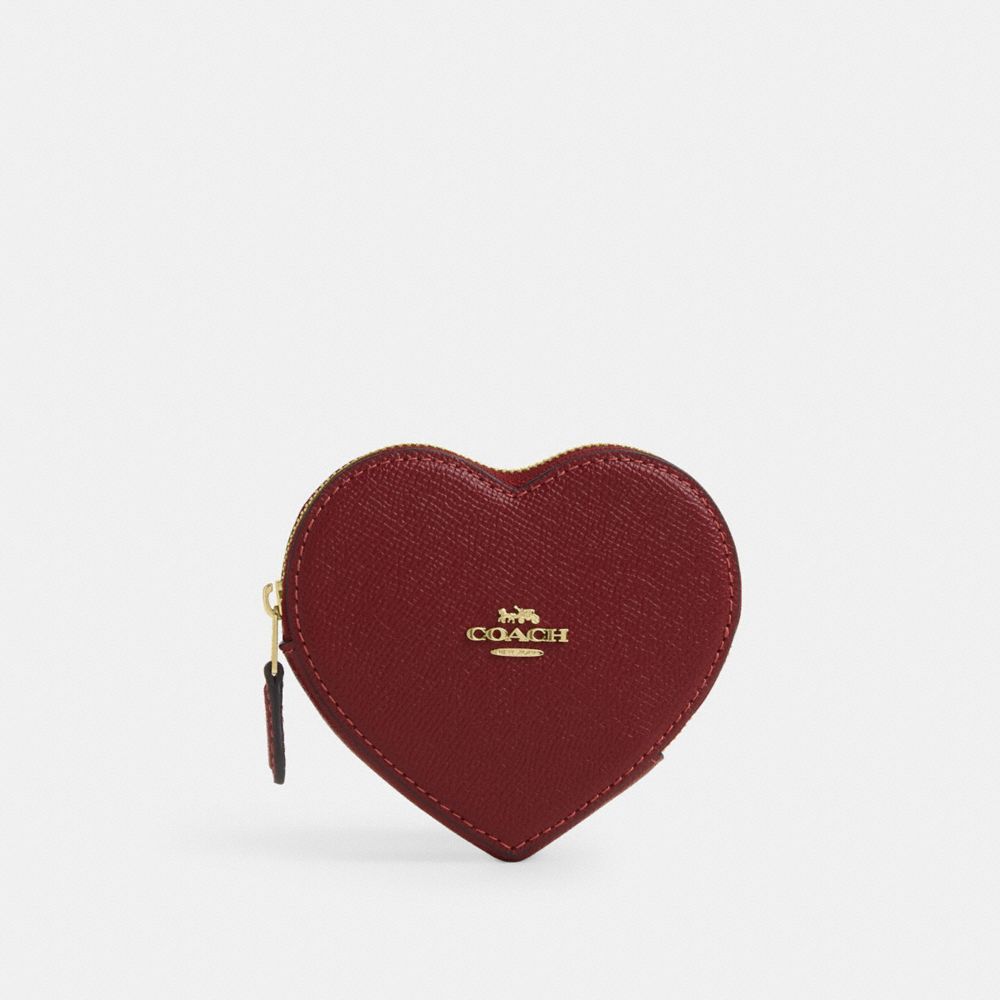 COACH®,Heart Coin Case,,Front View