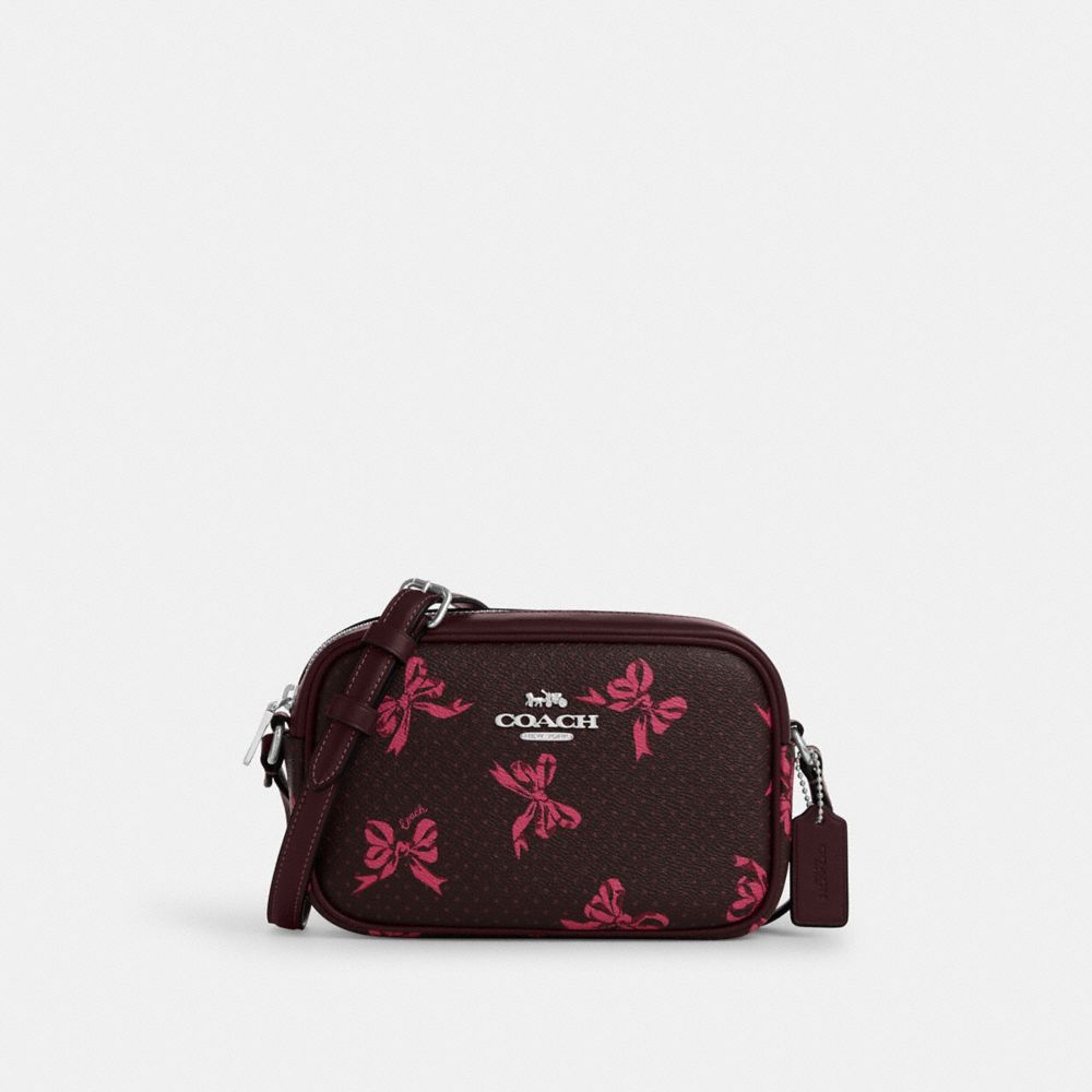 COACH®,Mini Jamie Camera Bag With Bow Print,,Front View