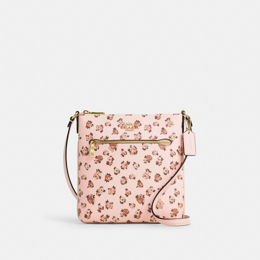 Mini Rowan File Bag With Rose Print