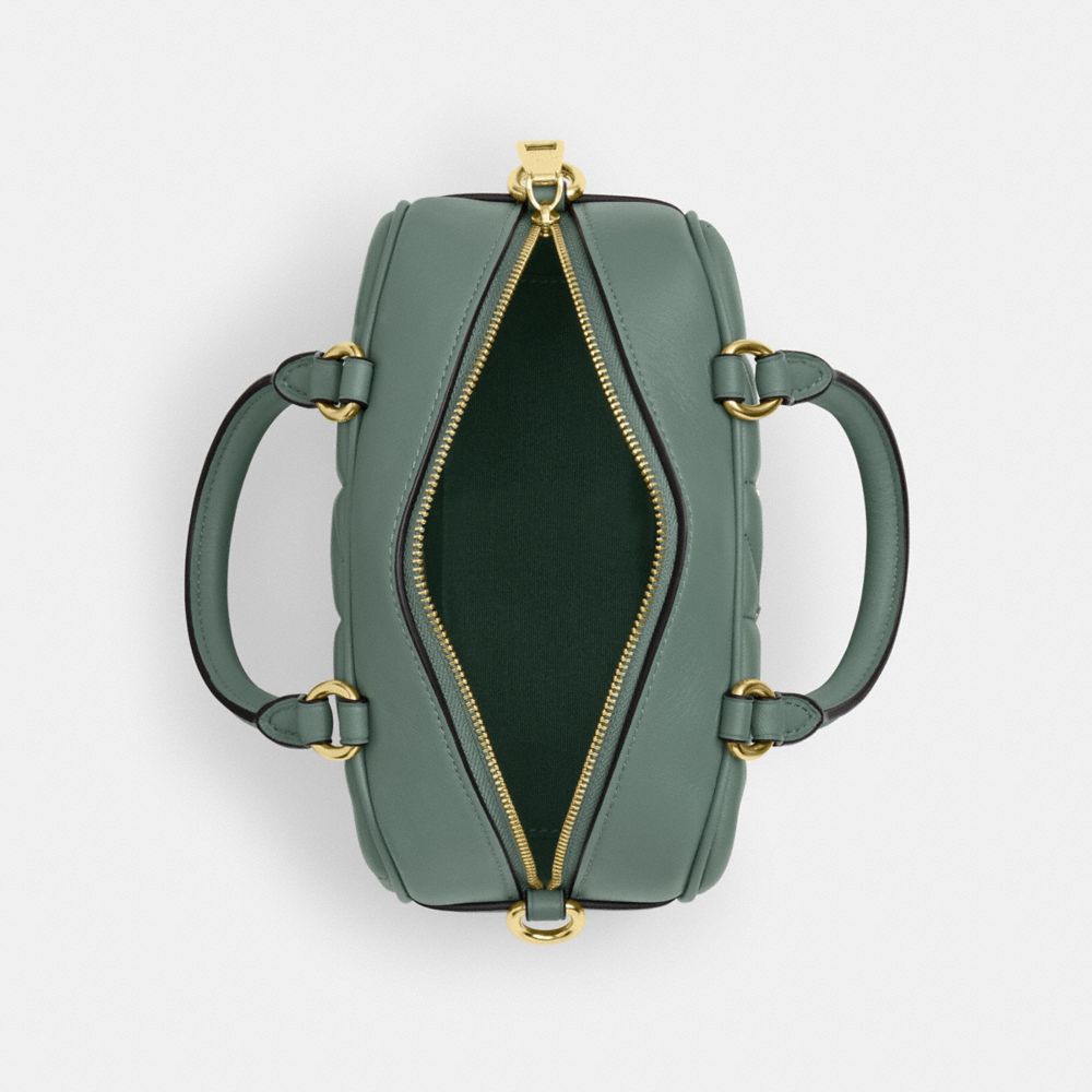 COACH®,サッチェル クロスボディ・キルティング,ミニバッグ&お財布ショルダー,ｾｰｼﾞ