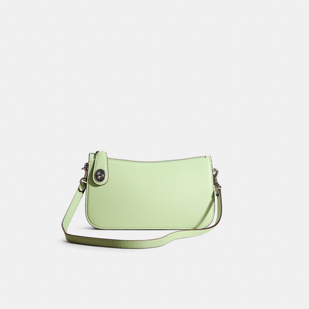 COACH®,Restored Penn Shoulder Bag,Green,Front View