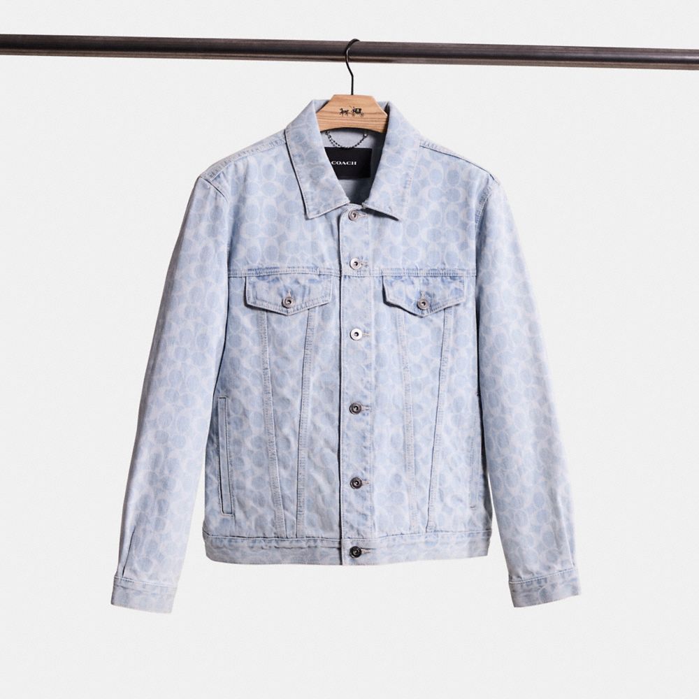 Coach Restored Signature Denim Jacket In Denim Signature