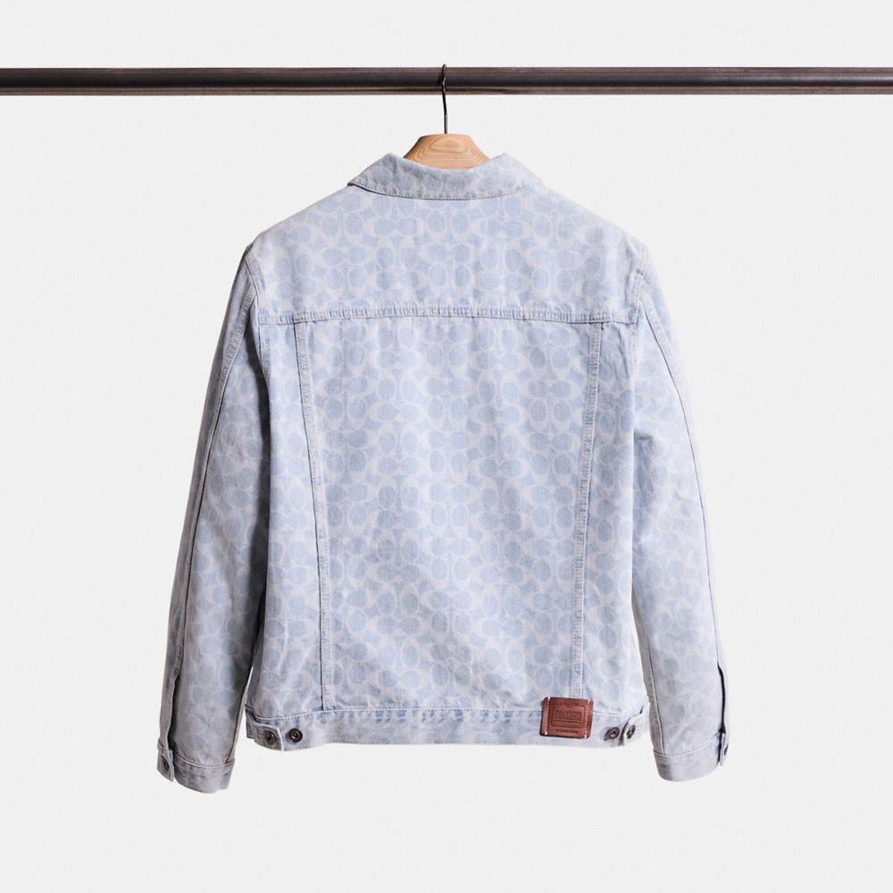 Coach Restored Signature Denim Jacket In Denim Signature