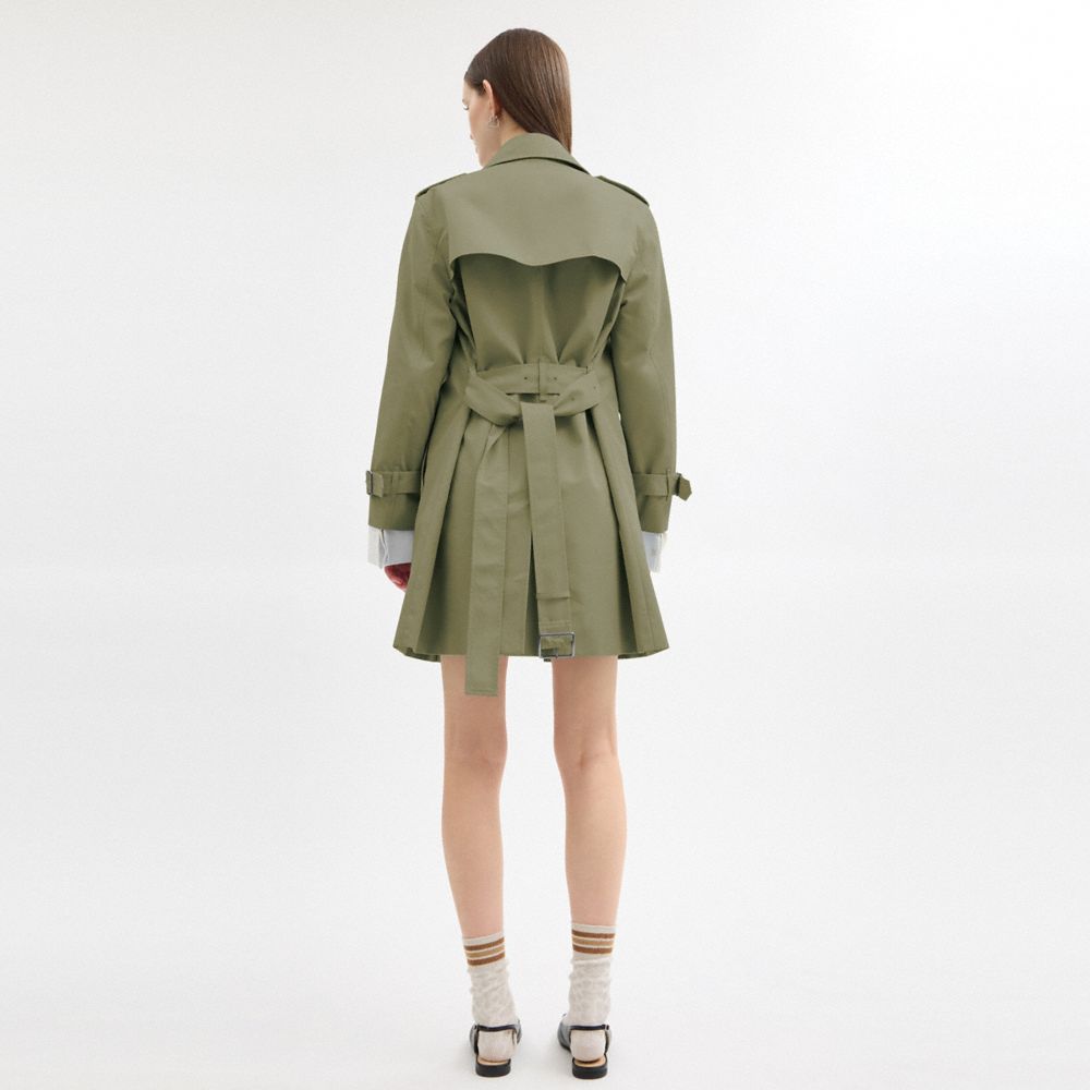 COACH®,ミッド トレンチ,ジャケット&コート,ｴﾙﾑ