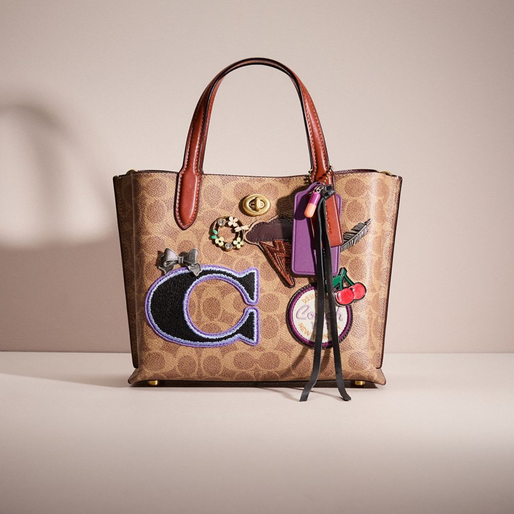 【COACH】Willow Tote 24 In Signature Canvas/全国送料込み c9721_c9037_a0