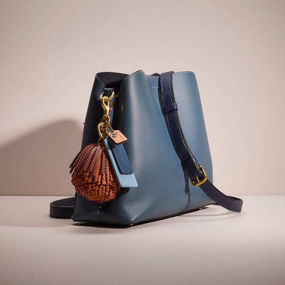 COACH®,Upcrafted Willow Shoulder Bag In Colorblock,,Angle View