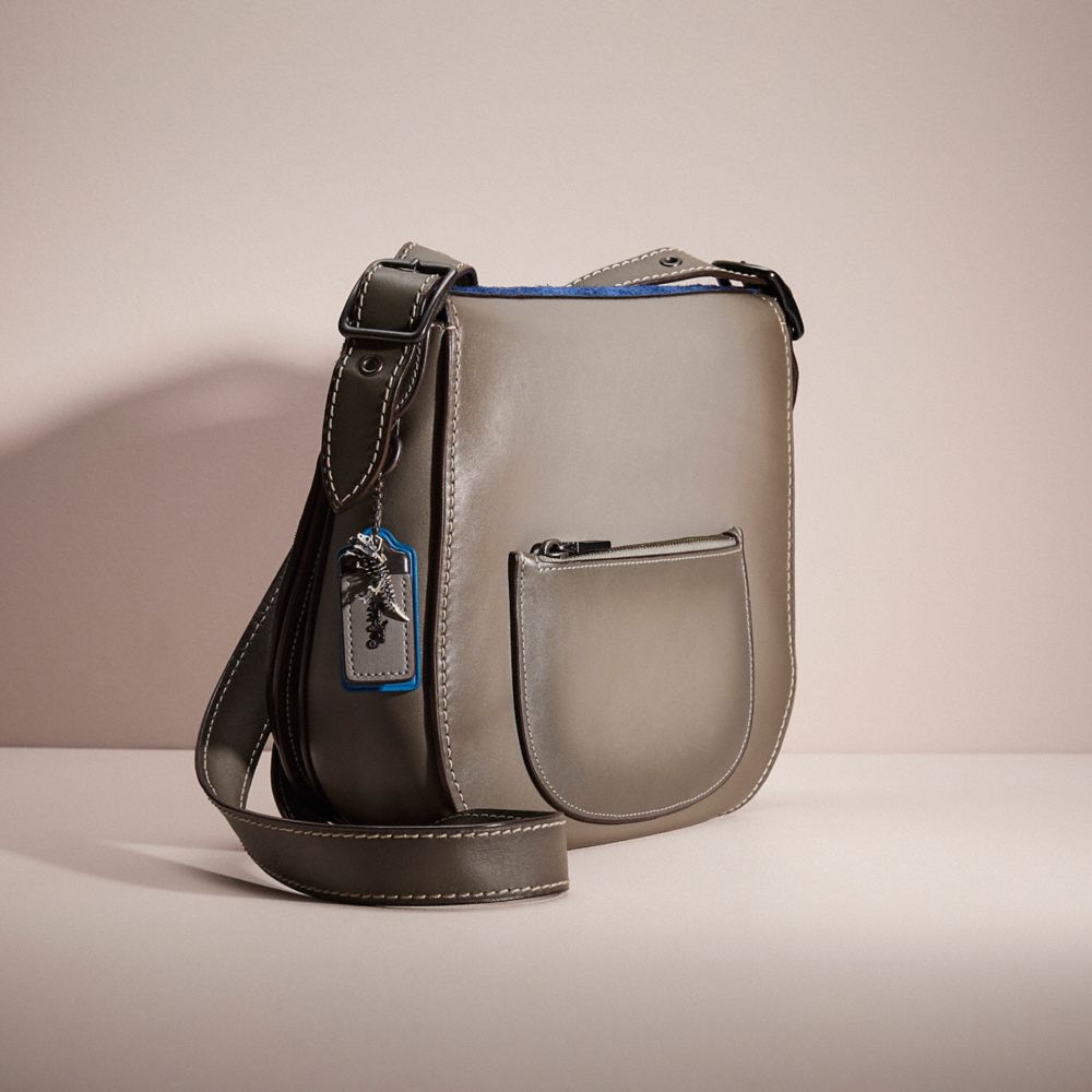 COACH®,Upcrafted Saddle Bag,,Angle View