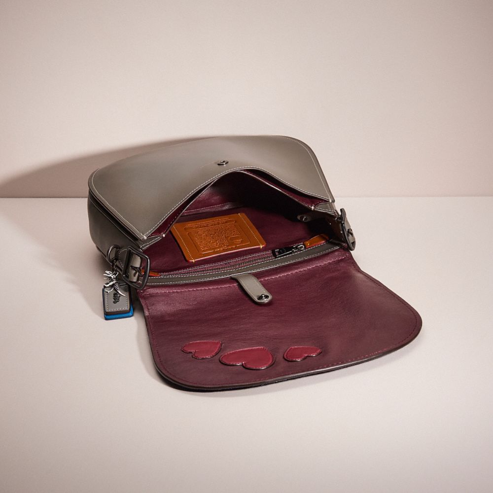 COACH®,Upcrafted Saddle Bag,,Inside View,Top View