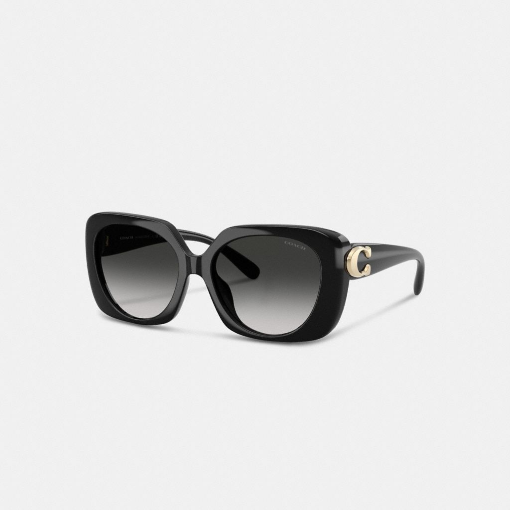 Maxi Sculpted C Oversized Square Sunglasses by Coach
