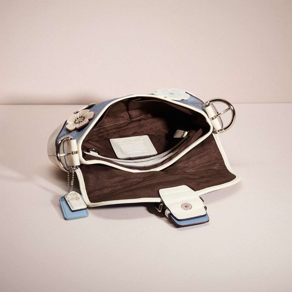 COACH®,Upcrafted Soho Flap Bag In Signature Jacquard,,Inside View,Top View