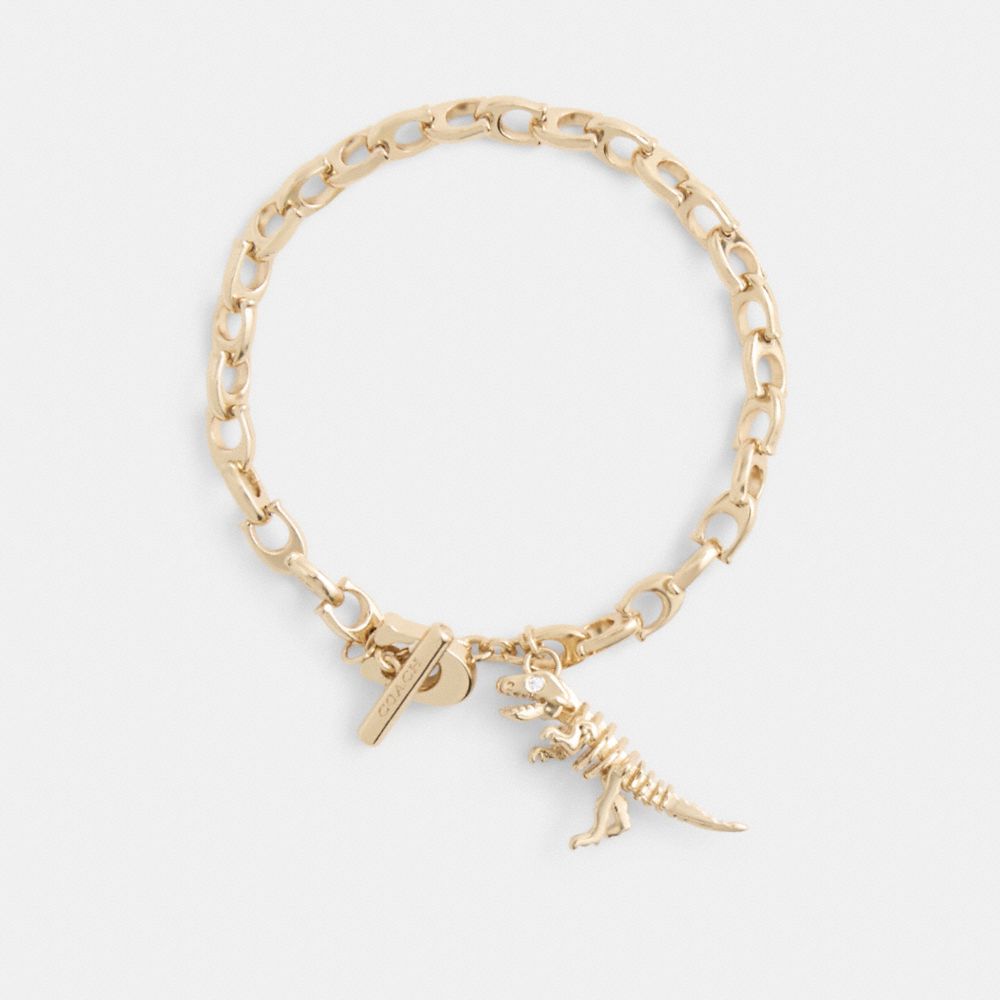 Coach Skeletal Rexy Signature Chain Bracelet — фото 2