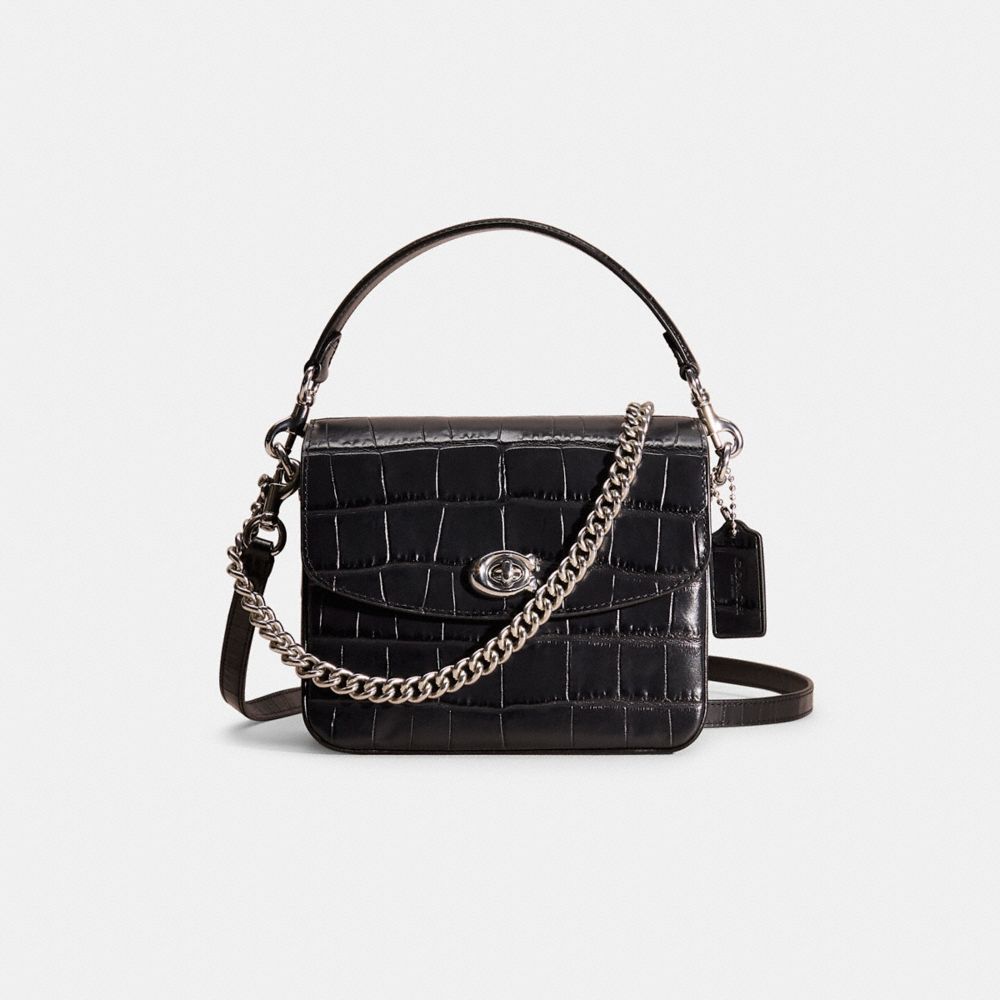 Coach Restored Cassie Crossbody Bag 19 In Silver/black