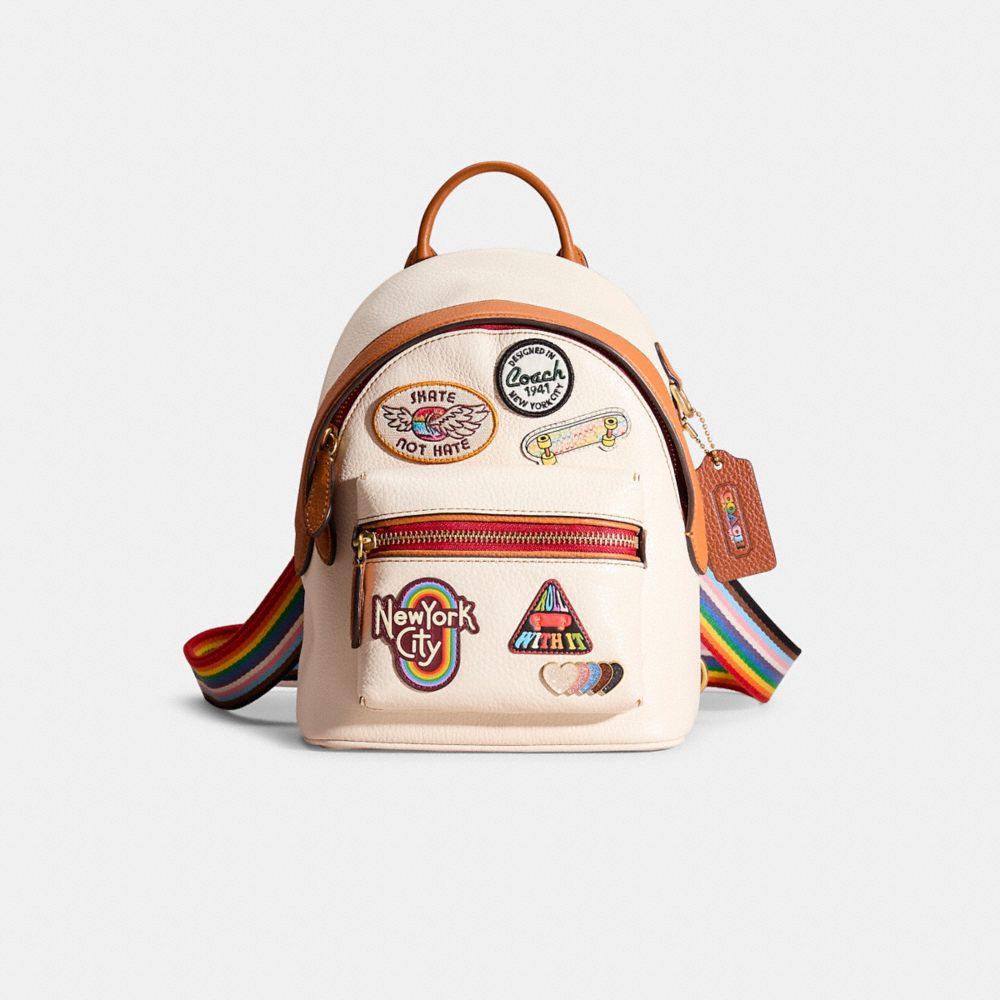 Brass/Chalk Multi Restored Charter Backpack 18 With Patches