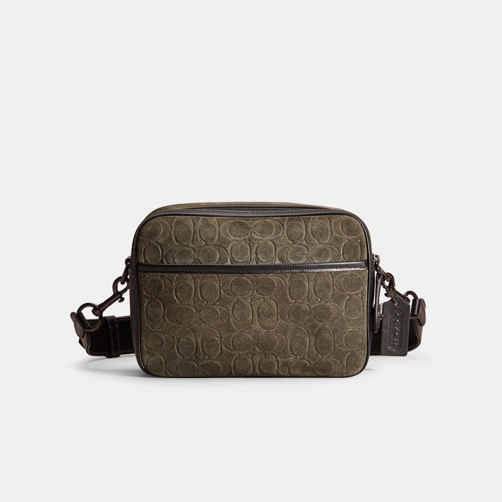 Coach Restored Flight Bag In Signature Suede