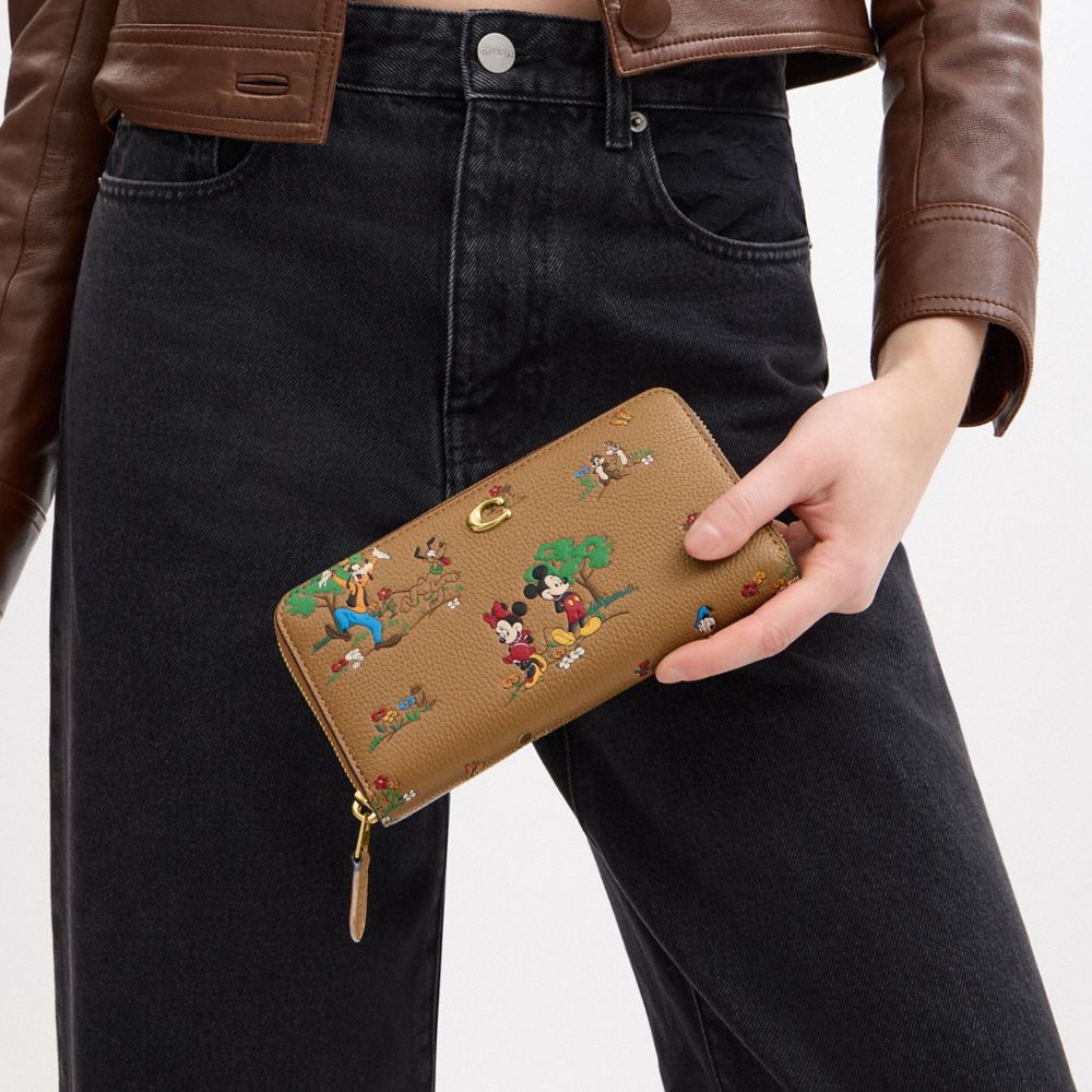 COACH®,【DISNEY X COACH】アコーディオン ジップ ウォレット / ミッキー＆フレンズ,長財布,