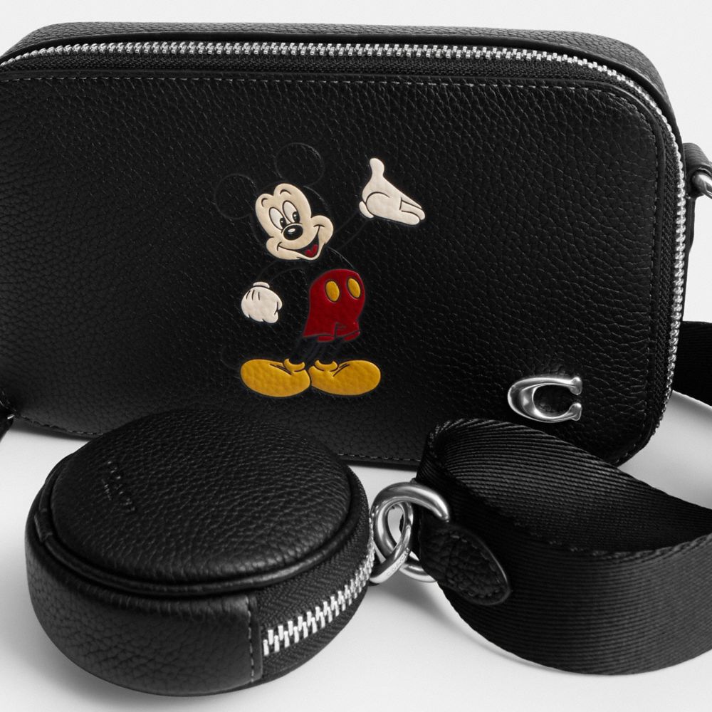 COACH DISNEY X COACH CHARTER SLIM CROSSBODY BAG WITH MICKEY MOUSE 