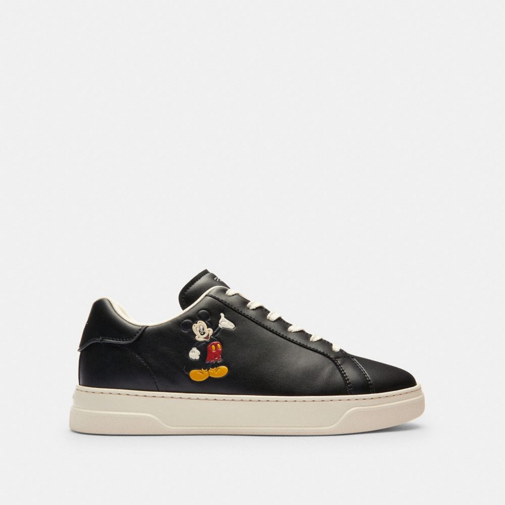 COACH®,Disney X Coach High Line Sneaker With Mickey Mouse,,Angle View