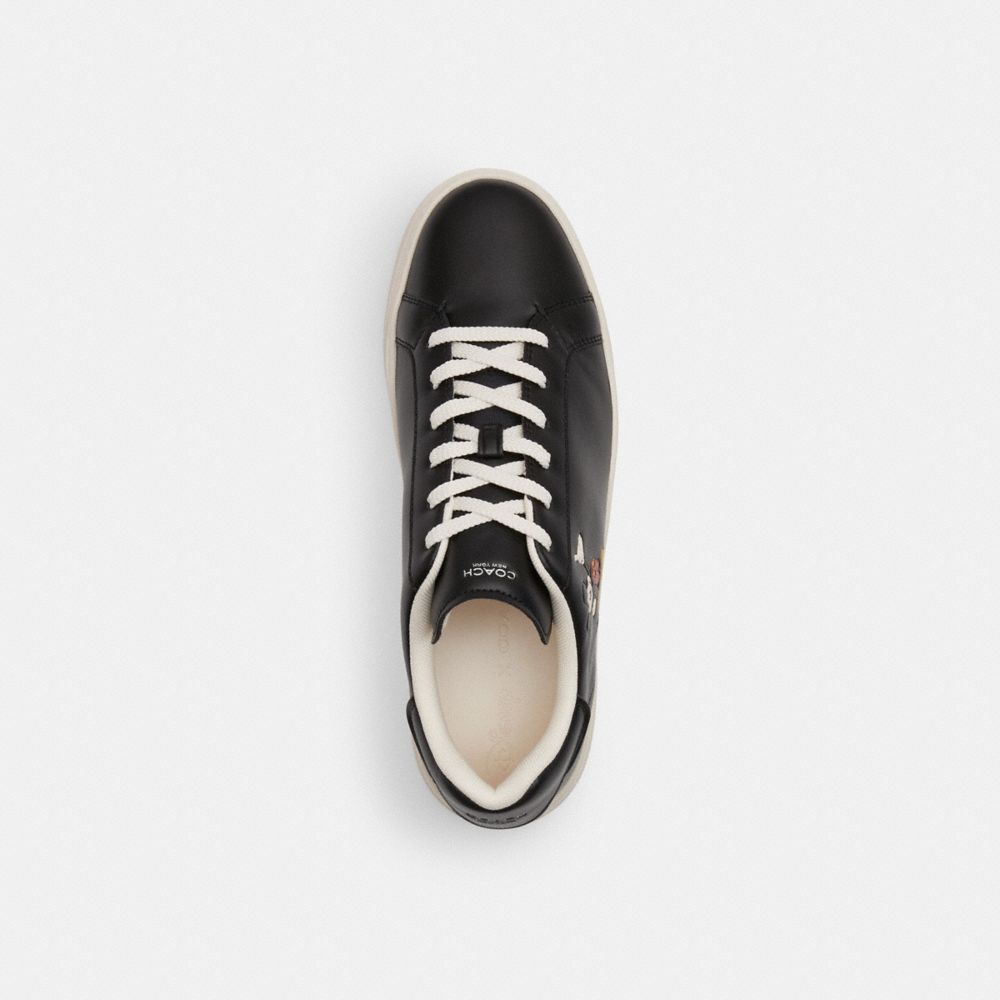 Coach Disney X  High Line Sneaker With Mickey Mouse In Black